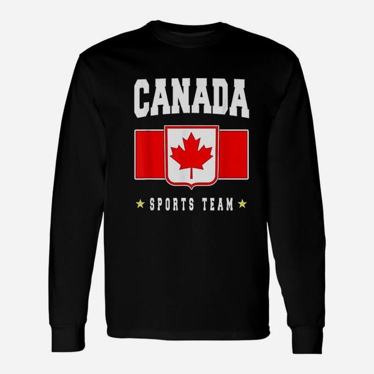 Canada Canadian Flag Sports Team Unisex Long Sleeve