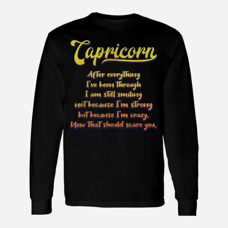 Capricorn Facts Astrology Quotes Zodiac Sign Birthday Unisex Long Sleeve