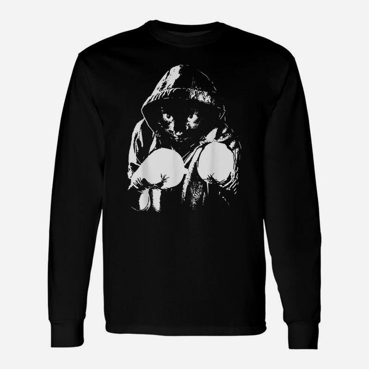Cat Boxing | Creative Animal Lovers Cool Boxer Gift Unisex Long Sleeve