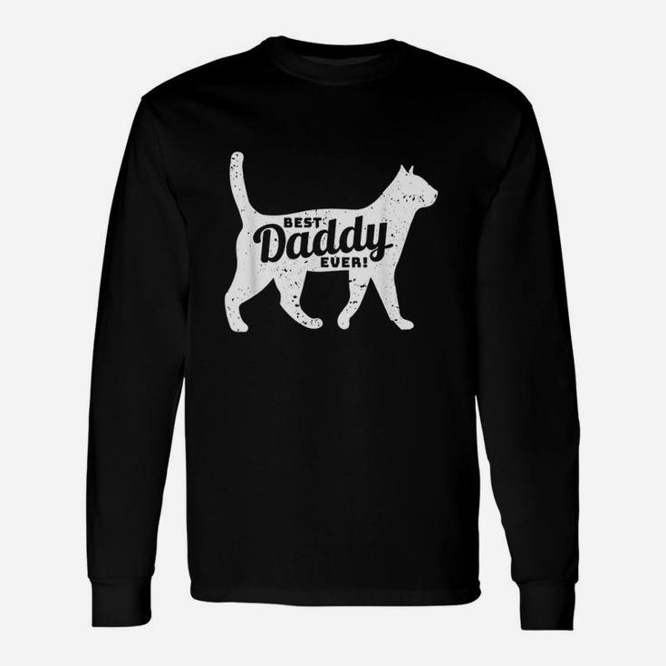 Cat Daddy Dad Pet Lover Fathers Day Gift Men Unisex Long Sleeve