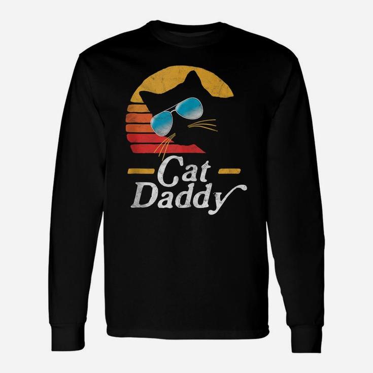 Cat Daddy Vintage 80S Style Cat Retro Sunglasses Distressed Unisex Long Sleeve
