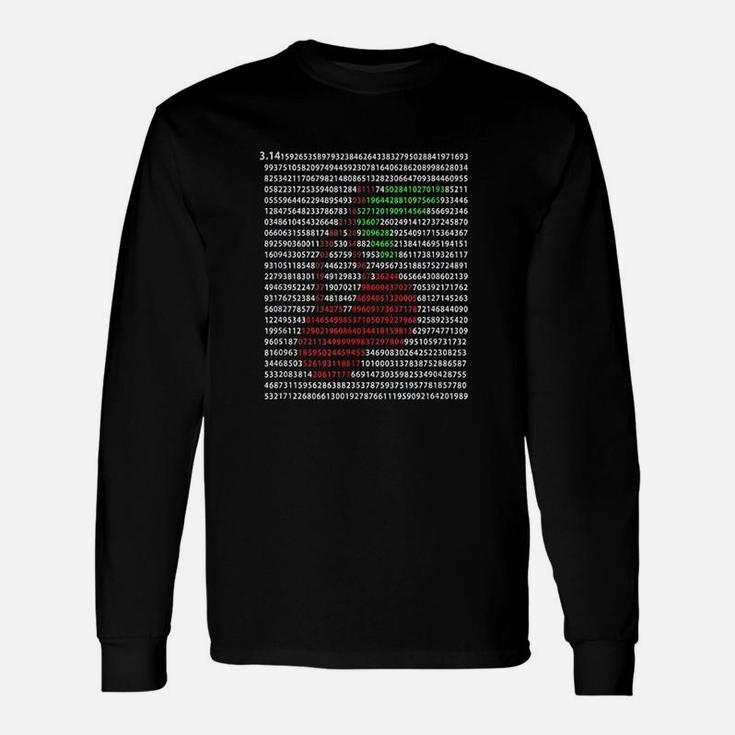 Cherry Pi Day 314 First 1000 Digits Unisex Long Sleeve
