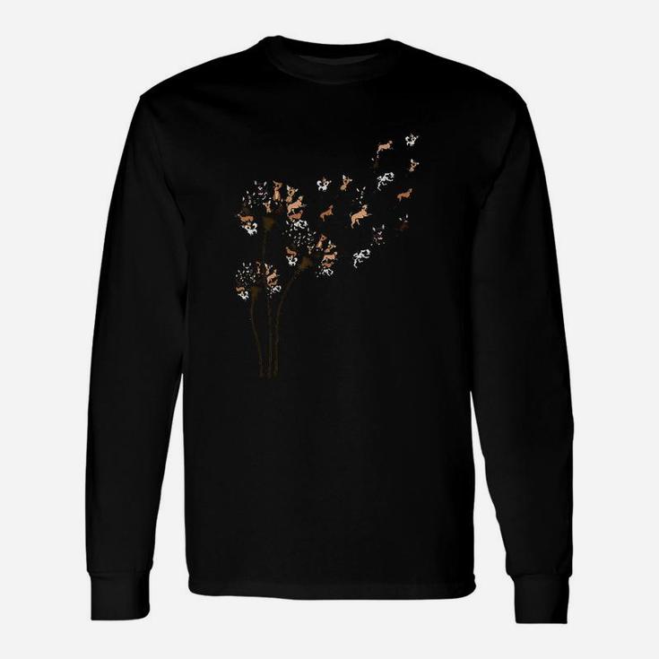 Chihuahua Flower Fly Unisex Long Sleeve