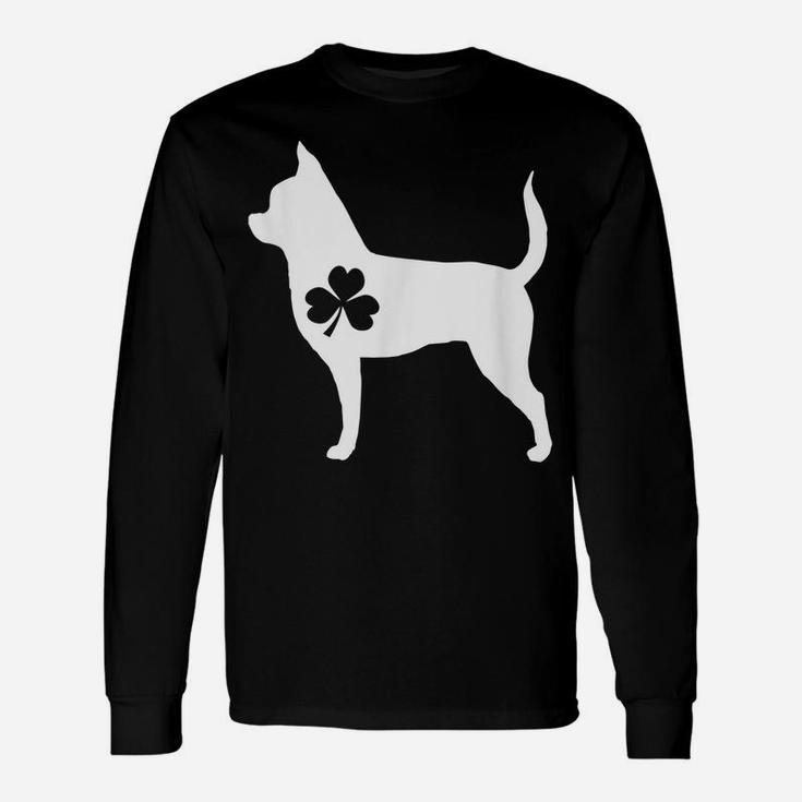Chihuahua Leprechaun T Shirt St Patricks Day Dog Gifts Unisex Long Sleeve