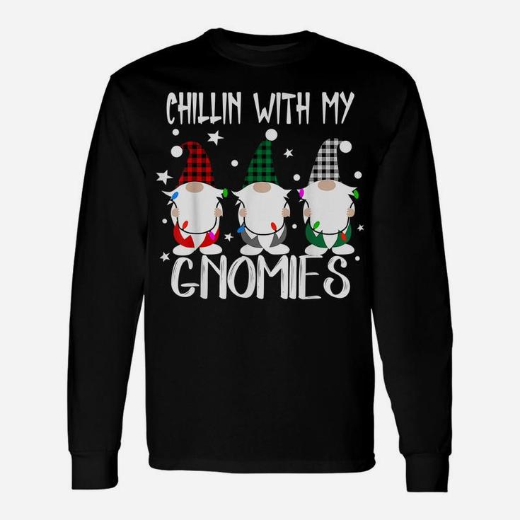 Chillin With My Gnomies Christmas Pamajas Family Funny Xmas Unisex Long Sleeve