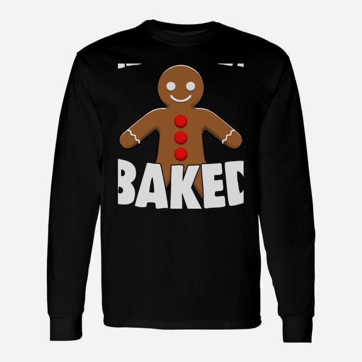 Chirstmas Holiday Let's Get Baked Gingerbread Xmas Gift Sweatshirt Unisex Long Sleeve