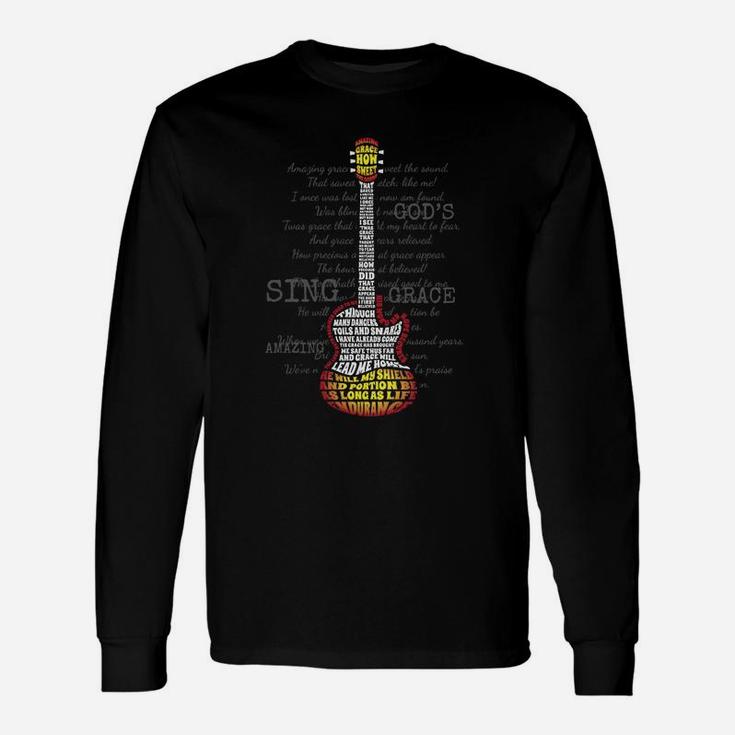 Christian Band Amazing Guitar Grace Long Sleeve T-Shirt