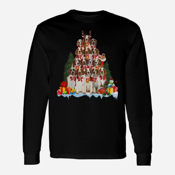 Christmas Pajama Welsh Springer Spaniel Xmas Tree Gifts Dog Sweatshirt Unisex Long Sleeve