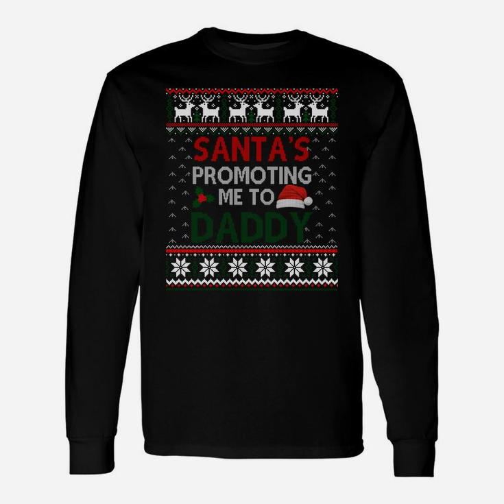Christmas Pregnancy Announcement New Dad Gifts Ugly Sweater Sweatshirt Unisex Long Sleeve