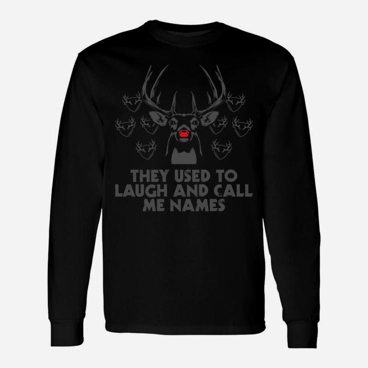 Christmas Red Nosed Reindeer Rudolf Design Sweatshirt Unisex Long Sleeve