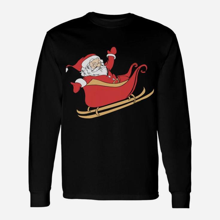 Christmas Santa Nothing For You Design Sweatshirt Unisex Long Sleeve