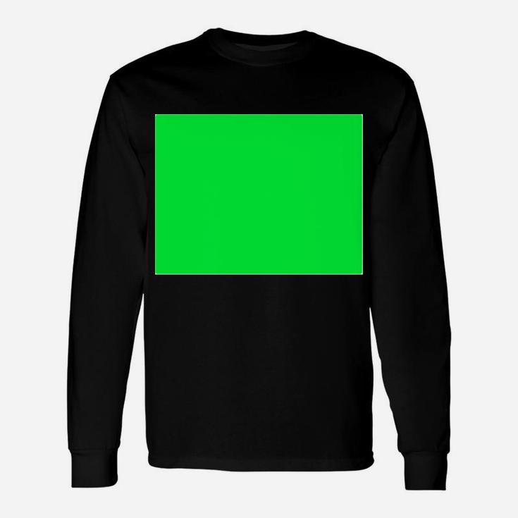 Chroma Key Tv Shirt - Green Screen For Video Special Effects Sweatshirt Unisex Long Sleeve