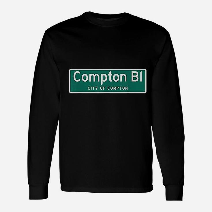 City Of Compton Highway Sign Unisex Long Sleeve
