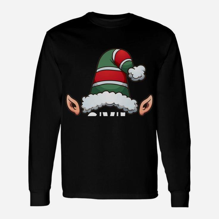 Civil Engineer Elf Funny Christmas Holidays Xmas Gift Sweatshirt Unisex Long Sleeve