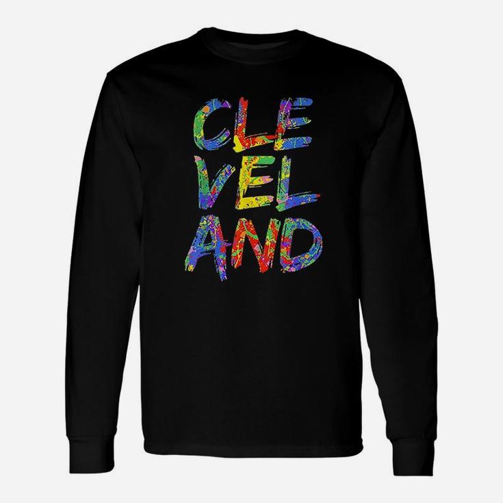 Cleveland Colorful Box City Pride Rainbow Unisex Long Sleeve