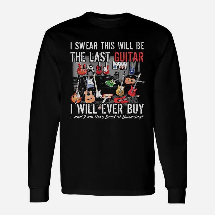 Collections Etc I Swear This Will Be The Last Guitar Funny Unisex Long Sleeve