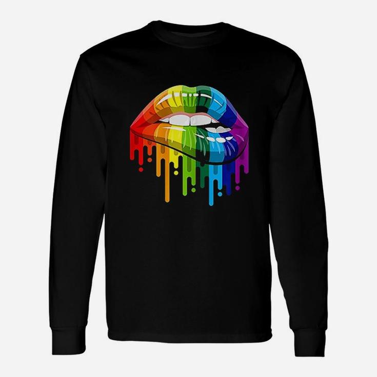 Colorful Graphic Lips Unisex Long Sleeve