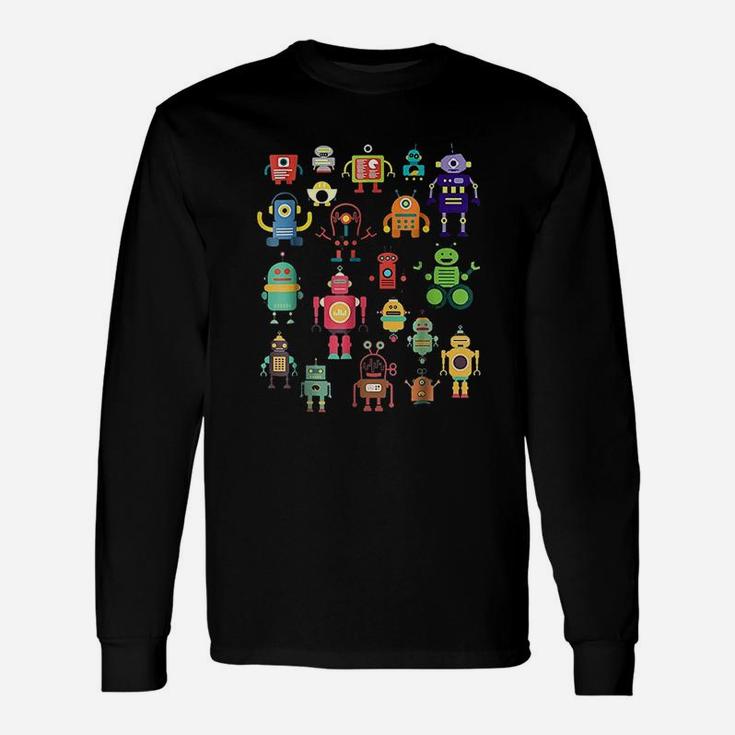 Colorful Robot Collection Unisex Long Sleeve