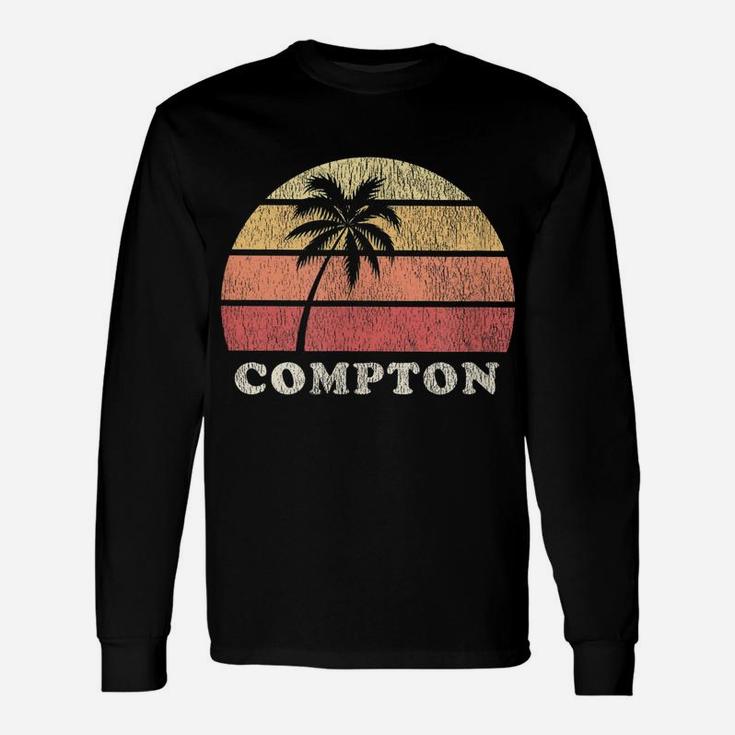 Compton Ca Vintage 70S Retro Throwback Design Unisex Long Sleeve
