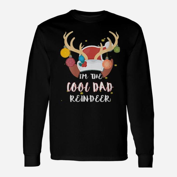 Cool Dad Reindeer Group Matching Costume Xmas Long Sleeve T-Shirt