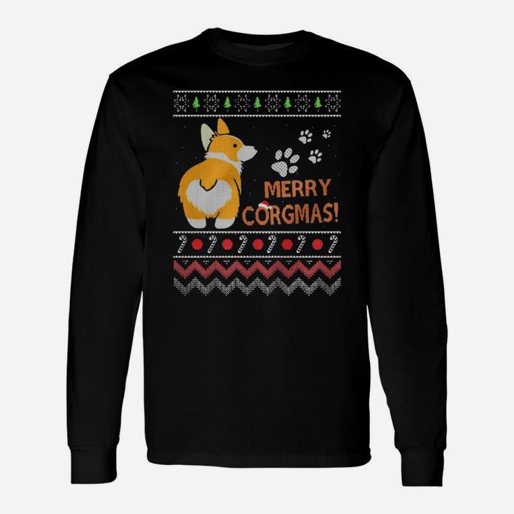 Corgi Ugly Christmas Sweatshirt Funny Dog Gift For Christmas Unisex Long Sleeve