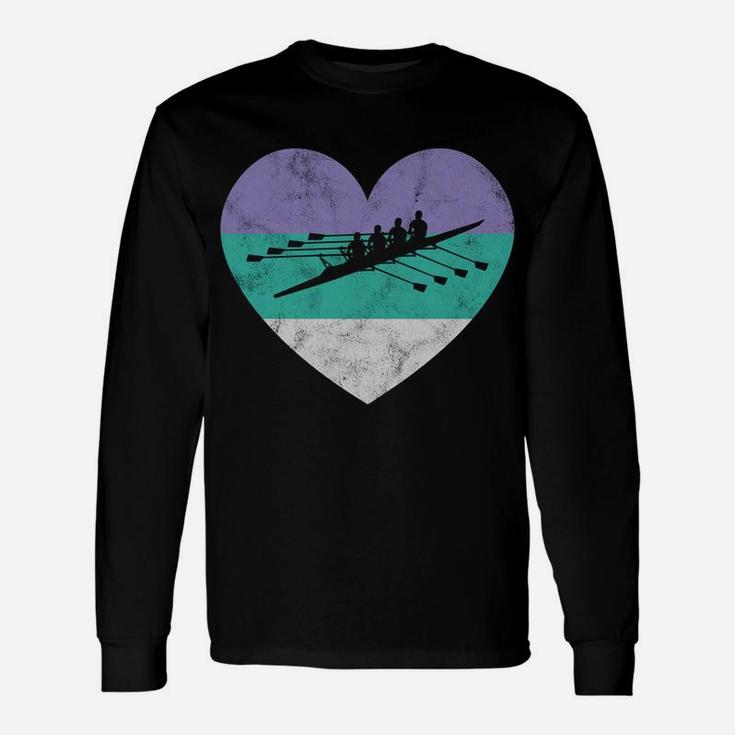 Coxless Four Rowing Retro Gift For Women Unisex Long Sleeve