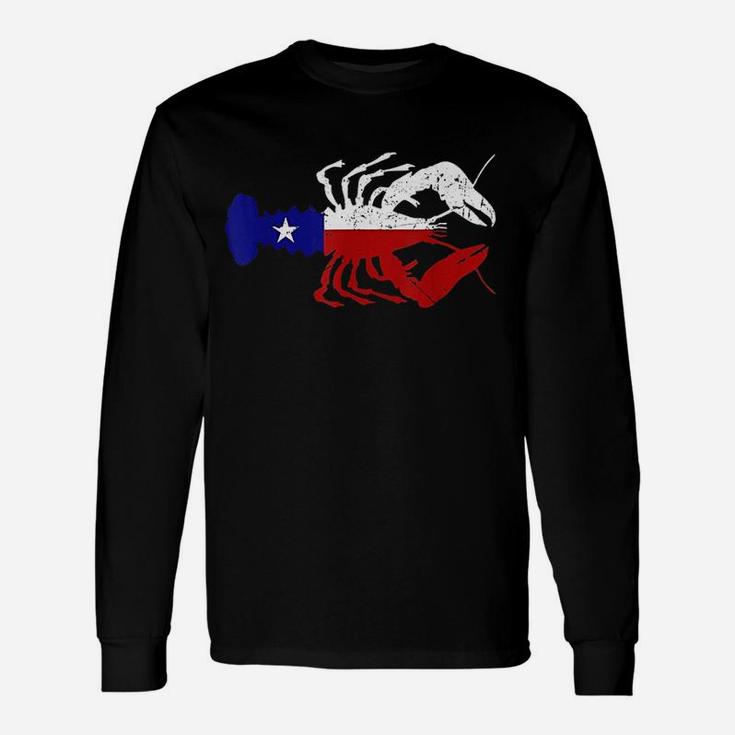 Crawfish Texas Seafood Shellfish Long Sleeve T-Shirt