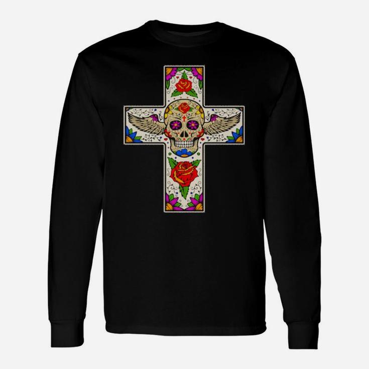 Cross Skull Long Sleeve T-Shirt
