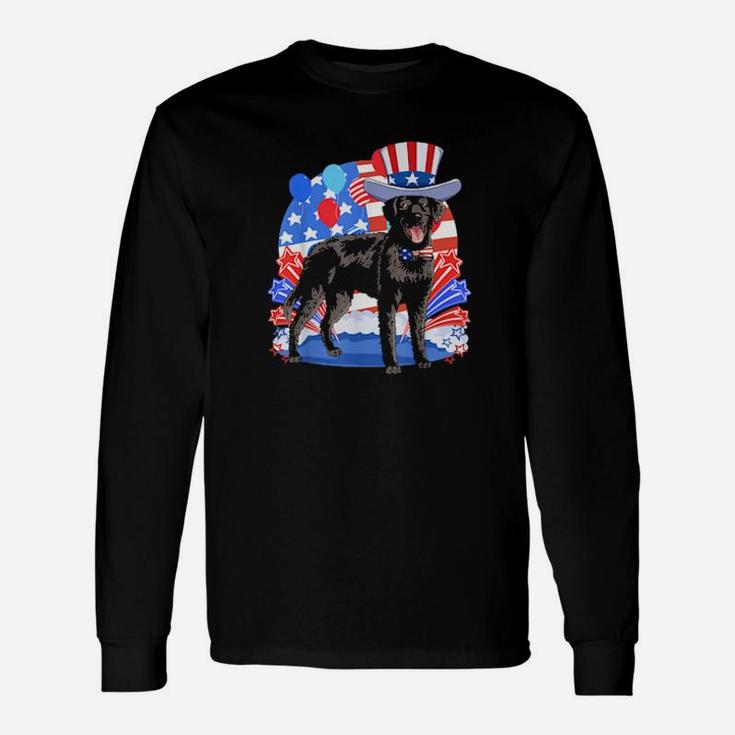 Curlycoated Retriever Merica 4Th Of July Patriotic Dog Long Sleeve T-Shirt Curlycoated Retriever Merica 4Th Of July Patriotic Dog Long Sleeve T-Shirt