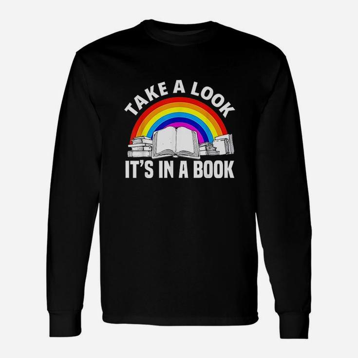 Cute Book Reader Rainbow Book Unisex Long Sleeve