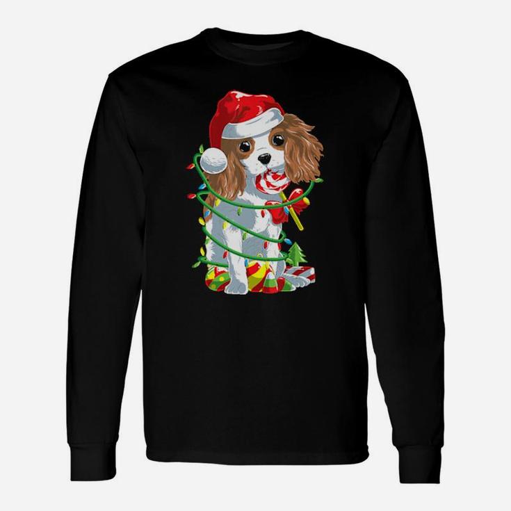 Cute Cavalier King Charles Spaniel Dog Christ Long Sleeve T-Shirt