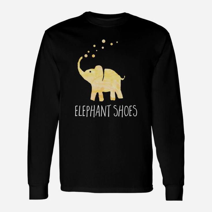 Cute I Love You Elephant Shoes Long Sleeve T-Shirt