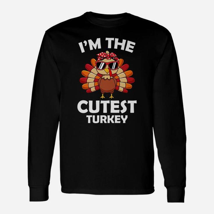 Cutest Turkey Family Group Matching Thanksgiving Party Gift Unisex Long Sleeve