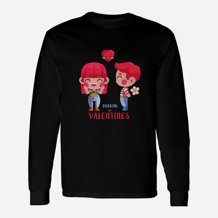 Dabbing For Valentines Long Sleeve T-Shirt