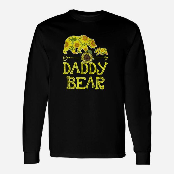 Daddy Bear Sunflower Funny Mother Father Gift Unisex Long Sleeve