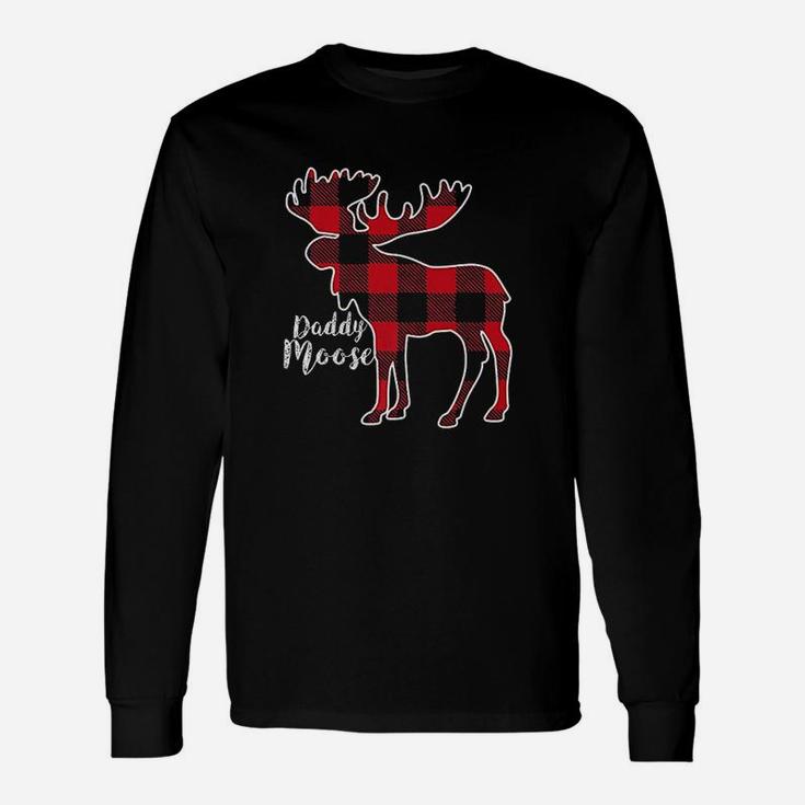 Daddy Moose  Red Plaid Buffalo Matching Family Pajama Unisex Long Sleeve