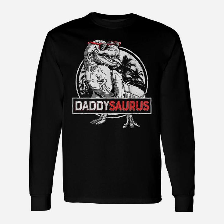 Daddysaurus T Shirt Fathers Day Gifts T Rex Daddy Saurus Men Unisex Long Sleeve