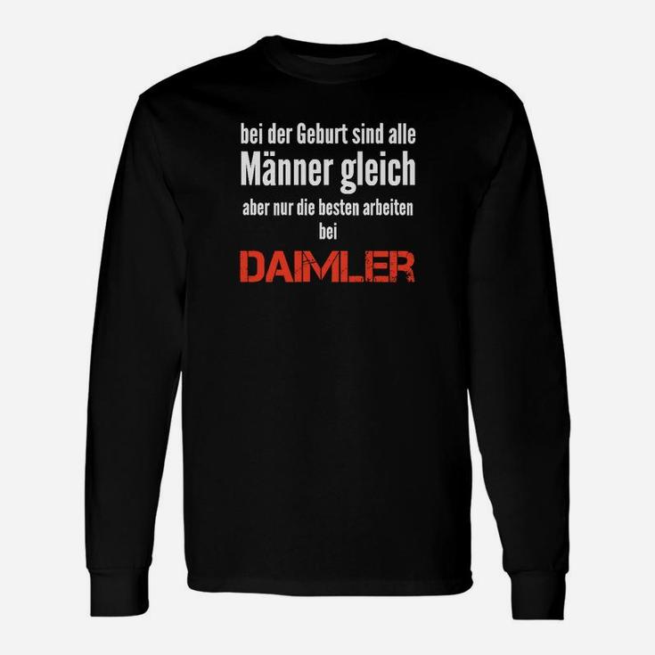 Daimler-Mitarbeiter Stolz Langarmshirts, Schwarzes Herren Spruch Tee