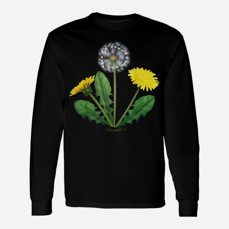 Dandelion Tshirt Summer Flower Shirt Love Plants Gardening Unisex Long Sleeve