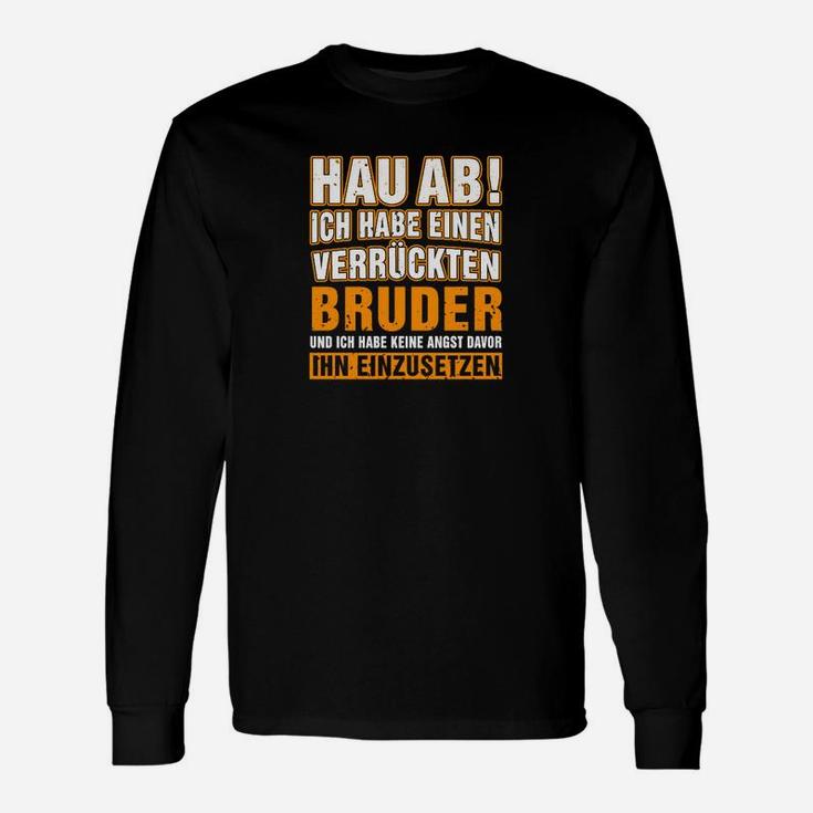 Deutsch Zurück Verrücktes Bruder Langarmshirts