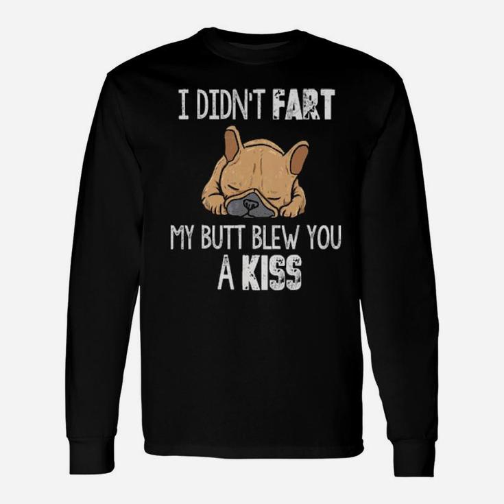 Distressed French Bulldog Dog For People Long Sleeve T-Shirt