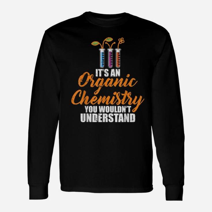 Distressed Retro Vintage Organic Chemistry Long Sleeve T-Shirt