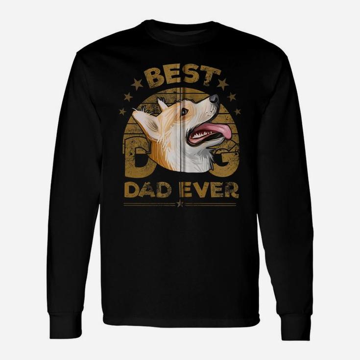 Dogs 365 Best Corgi Dog Dad Ever Gift For Men Zip Hoodie Unisex Long Sleeve