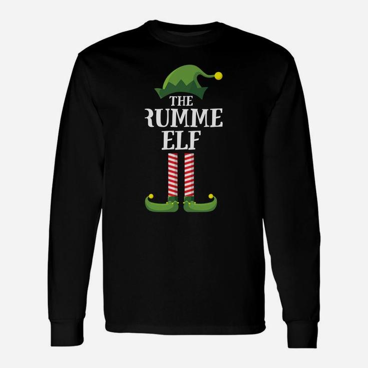 Drummer Elf Matching Family Group Christmas Party Pajama Unisex Long Sleeve