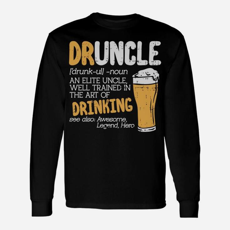 Druncle Hoodie Another Term Uncle Definition Christmas Gift Unisex Long Sleeve