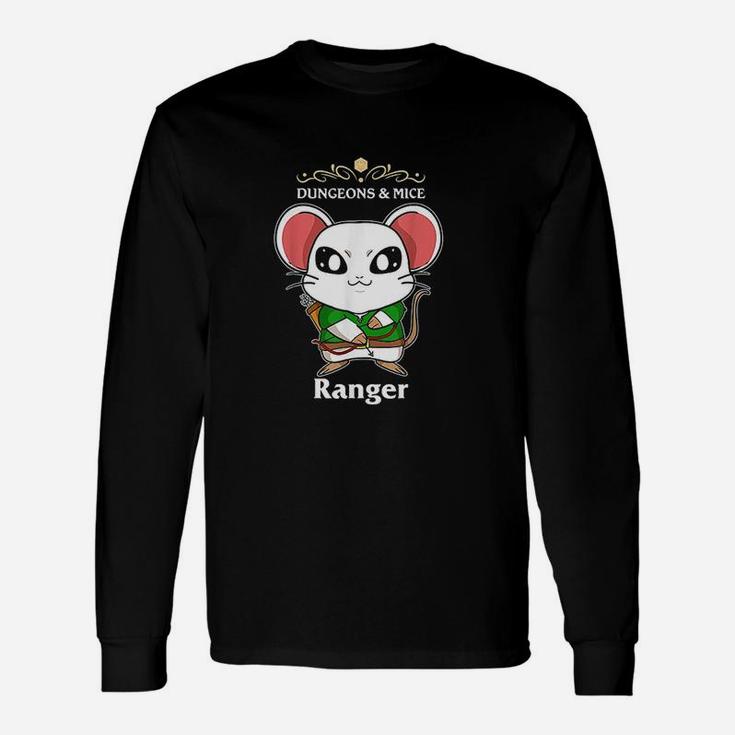 Dungeons And Mice Rpg D20 Ranger Roleplaying Tabletop Gamers Unisex Long Sleeve