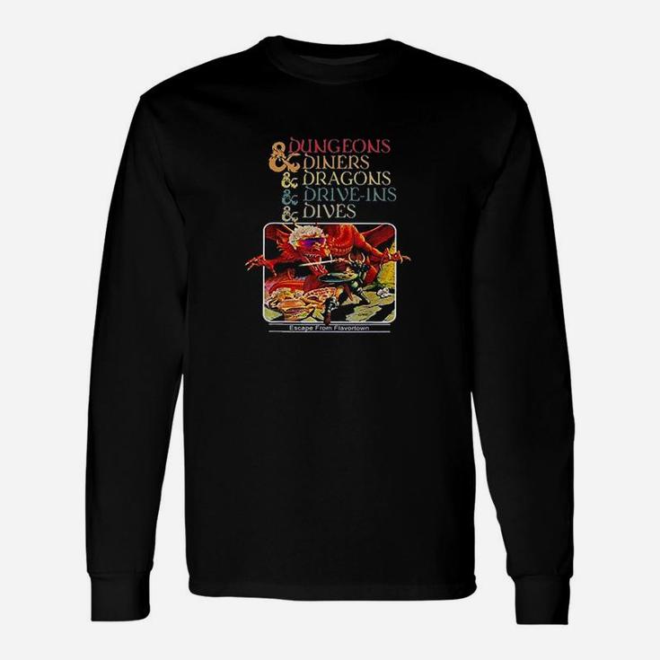 Dungeons Diners Dragons Driveins Dives Vintage Unisex Long Sleeve