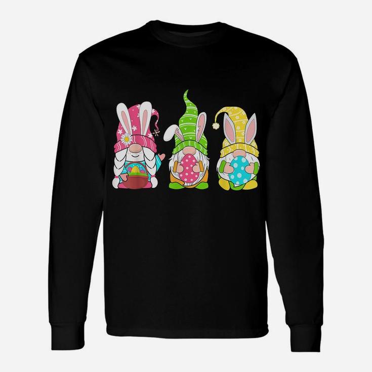 Easter Gnome Egg Hunting - Cute Bunny Easter Gnomes Unisex Long Sleeve