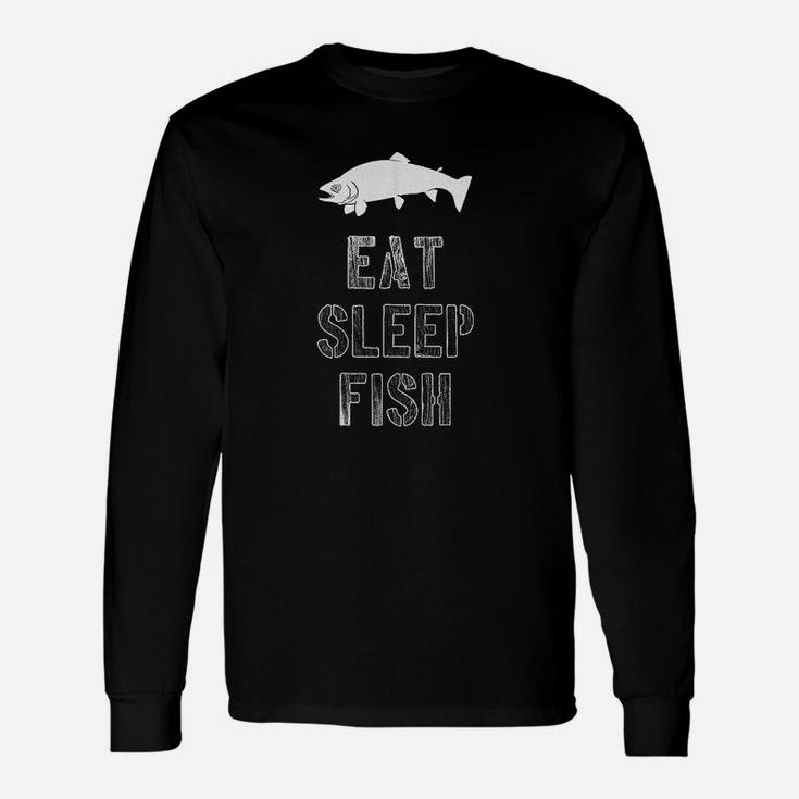 Eat Sleep Fish Unisex Long Sleeve