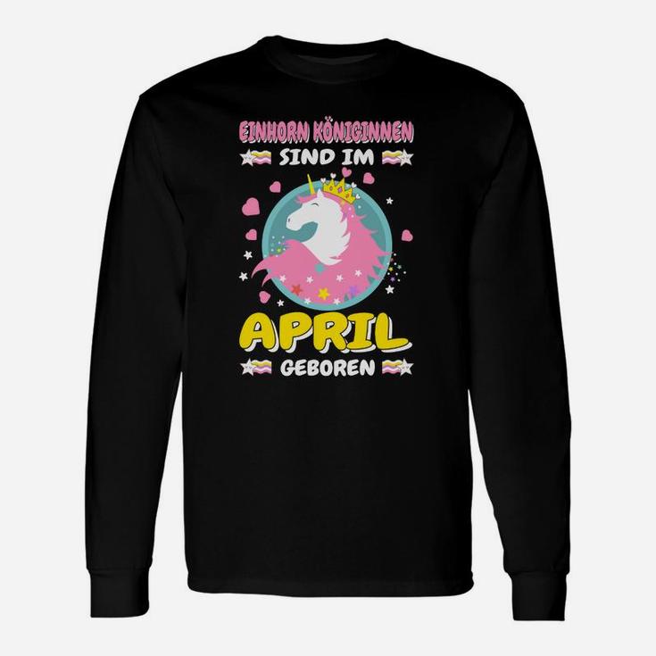 Einhorn Geburtstag April Langarmshirts